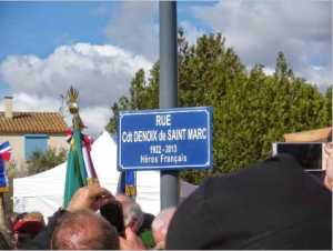   BEZIERS 
Remplacement du nom de la rue
du 19 Mars par Cdt Denoix de Saint Marc 